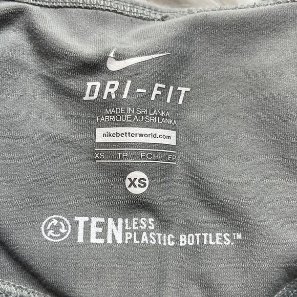 Nike Dri Fit Athletic Low Rise Full Length Leggings Two Tone Grey Size XS - Picture 5 of 5